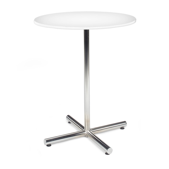 36 Round Bar Table With Chrome Base, 36 Round Bar Table